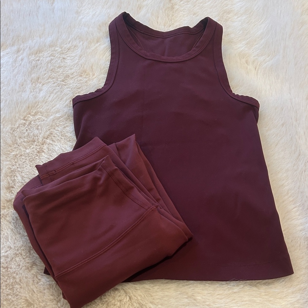 LULULEMON Burgundy Tank Top in Great Condition